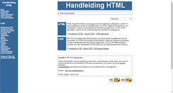 Desktop Screenshot of handleidinghtml.nl